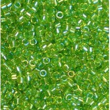 Miyuki delica Beads 11/0 - Fancy lined celery DB-2376